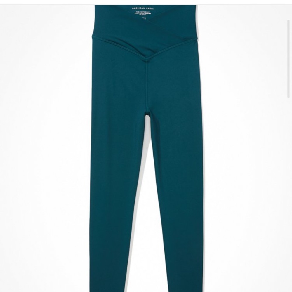American eagle aerie crossover legging teal